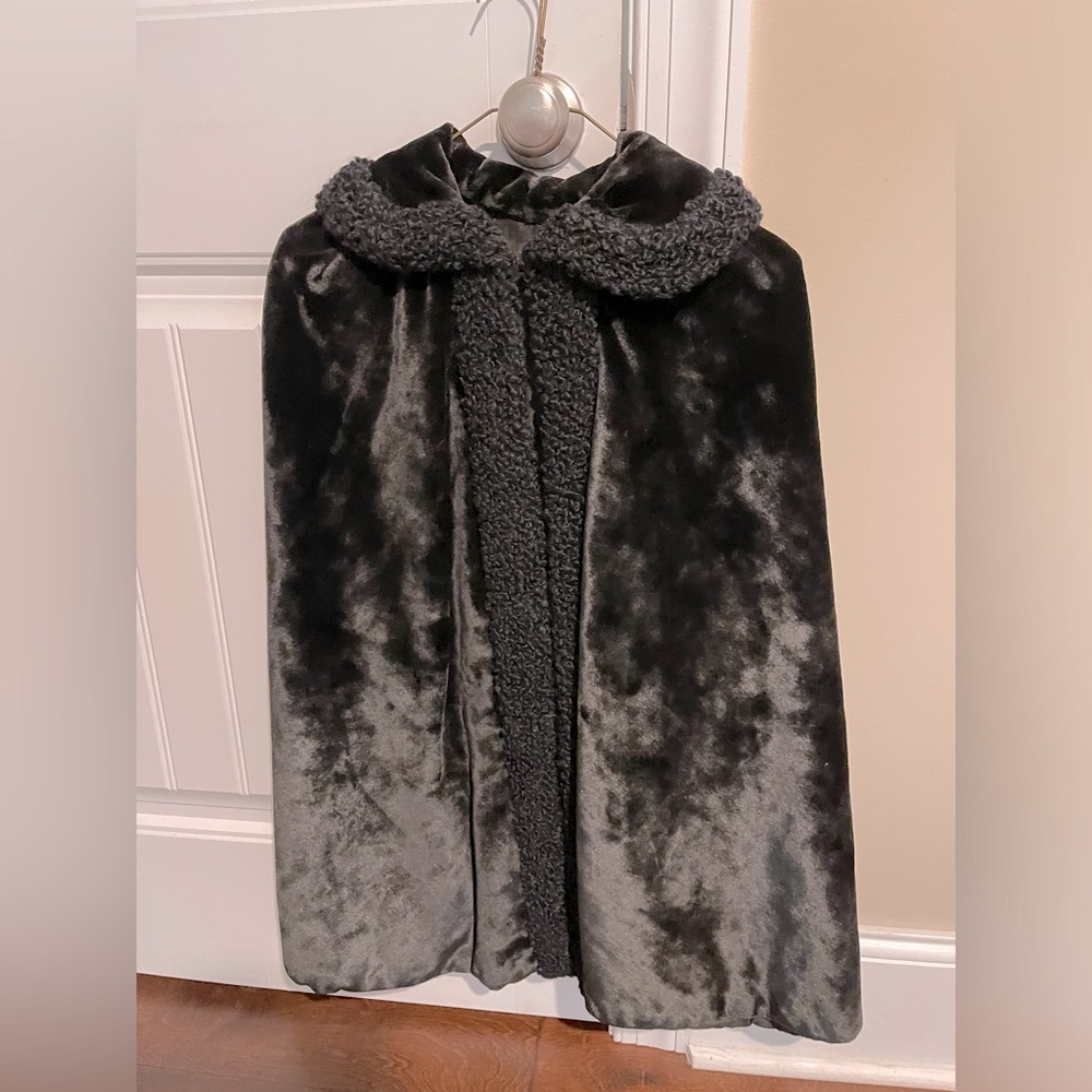 Vintage velvet cape